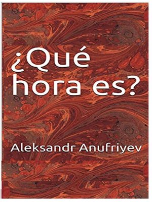 cover image of ¿Qué hora es?